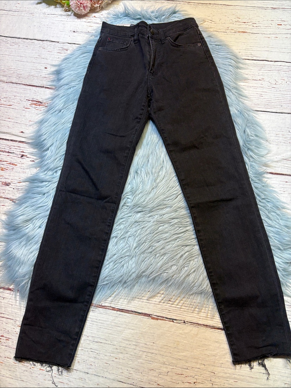 Marine Layer High-Rise Raw Hem Skinny Jeans sz 25